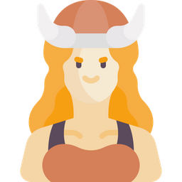 Viking Female Woman Icon