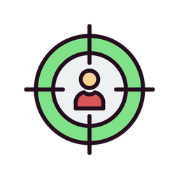 Customer Target  Icon