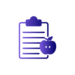 Gráfico de dieta  Ícone