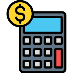 Calculator with dollar  Icon