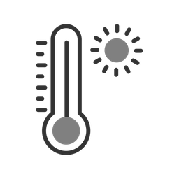 Temperatura quente  Ícone