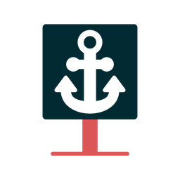 Anchor Signboard  Icon