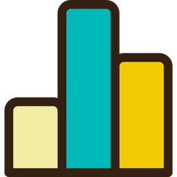 Gráfico de colunas  Ícone