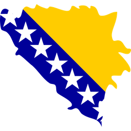 Bosnia  flag map  Icon