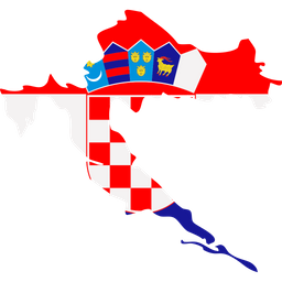 Croatia  flag map  Icon