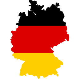 Mapa de la bandera de alemania  Icono