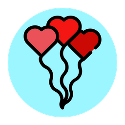 Heart Balloon  Icon