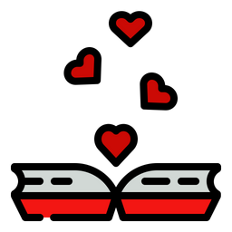 Romantic Book  Icon