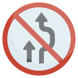 Do Not Overtake  Icon