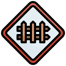 Level Crossing  Icon