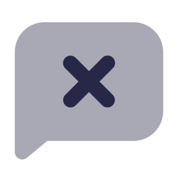 Chat-delete-fill  Icon