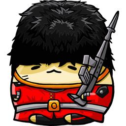 Cute Hamster Wear British Guard  Icon