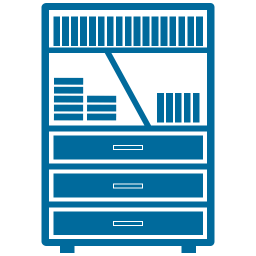 Bücherregal  Symbol