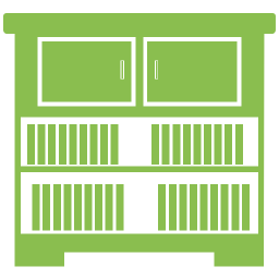 Bücherregal  Symbol