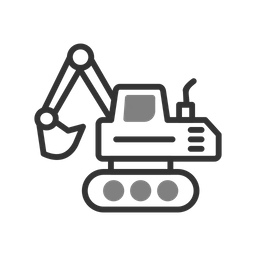 Crawler Excavator  Icon