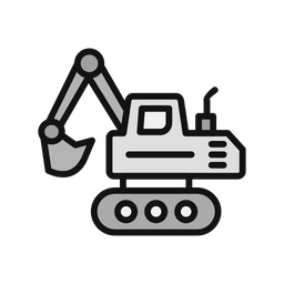 Crawler Excavator  Icon