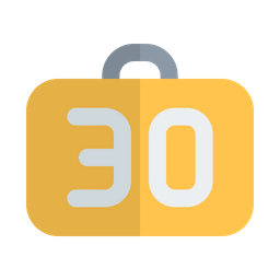 30kg baggage limit  Icon