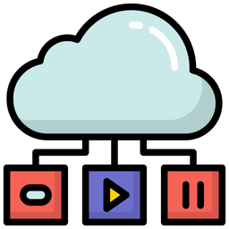 Cloud Media  Icon