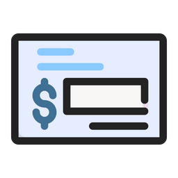 Cheque  Icon