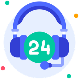 24 hours support  Icon