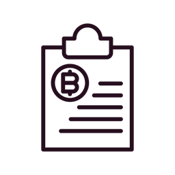 Bitcoin Clipboard  Icon