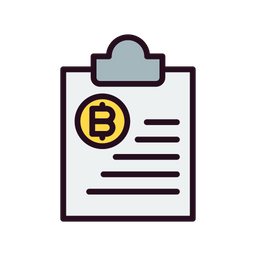 Bitcoin Clipboard  Icon