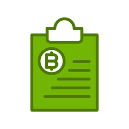 Bitcoin Clipboard  Icon