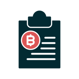 Bitcoin Clipboard  Icon