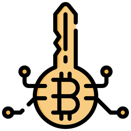 Bitcoin Key  Icon