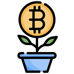 Bitcoin Growth  Icon