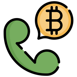 Bitcoin Call  Icon