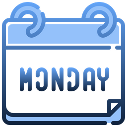 Monday Calendar  Icon