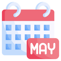 Mes De Maio Calendario De Maio Maio Ícone