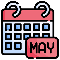 Mes De Maio Calendario De Maio Maio Ícone