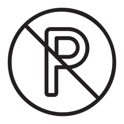 Proibido Estacionar  Ícone