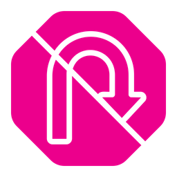 No Turn  Icon