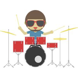 Rock Drummer  Icon