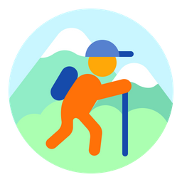 Hiking  Icon