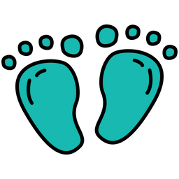 Baby Footprint  Icon