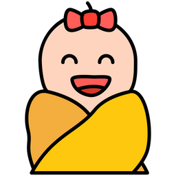 Baby girl laugh  Icon