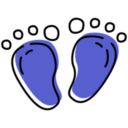 Baby Footprint  Icon