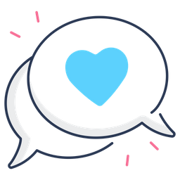 Chat Bubble Love  Icon