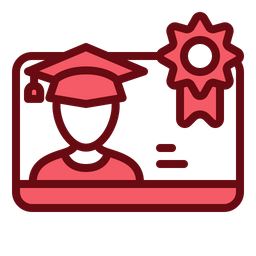 Certificado de graduación  Icono