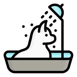 Cat Bathing  Icon