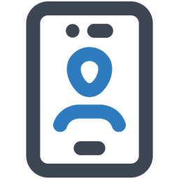 Mobile Phone User  Icon