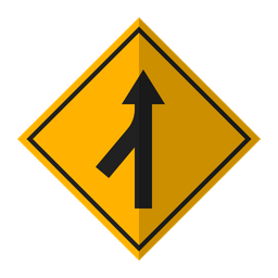 Merging Road  Icon