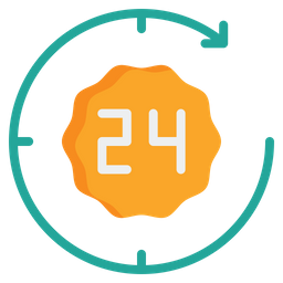 24 Hour Support  Icon