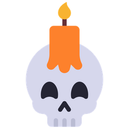 Candle On Skull  Icon