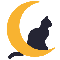 Cat On Moon  Icon