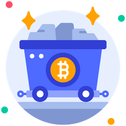 Bitcoin Mining Cart  Icon